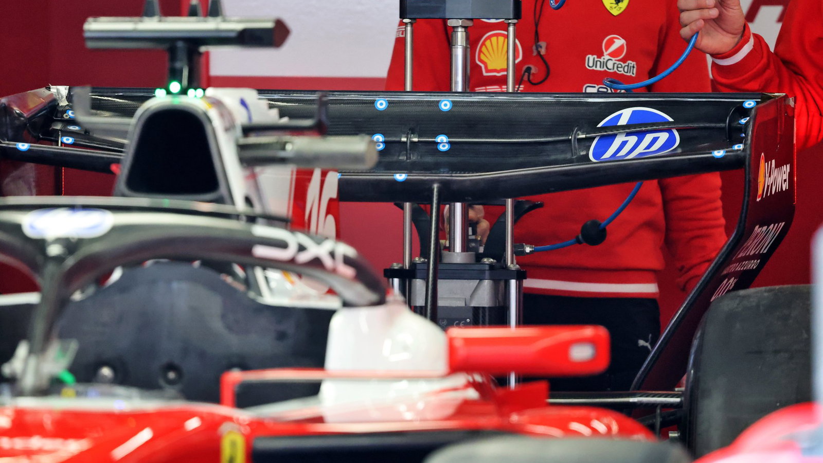 Ferrari's unique 'upside down' rear wing