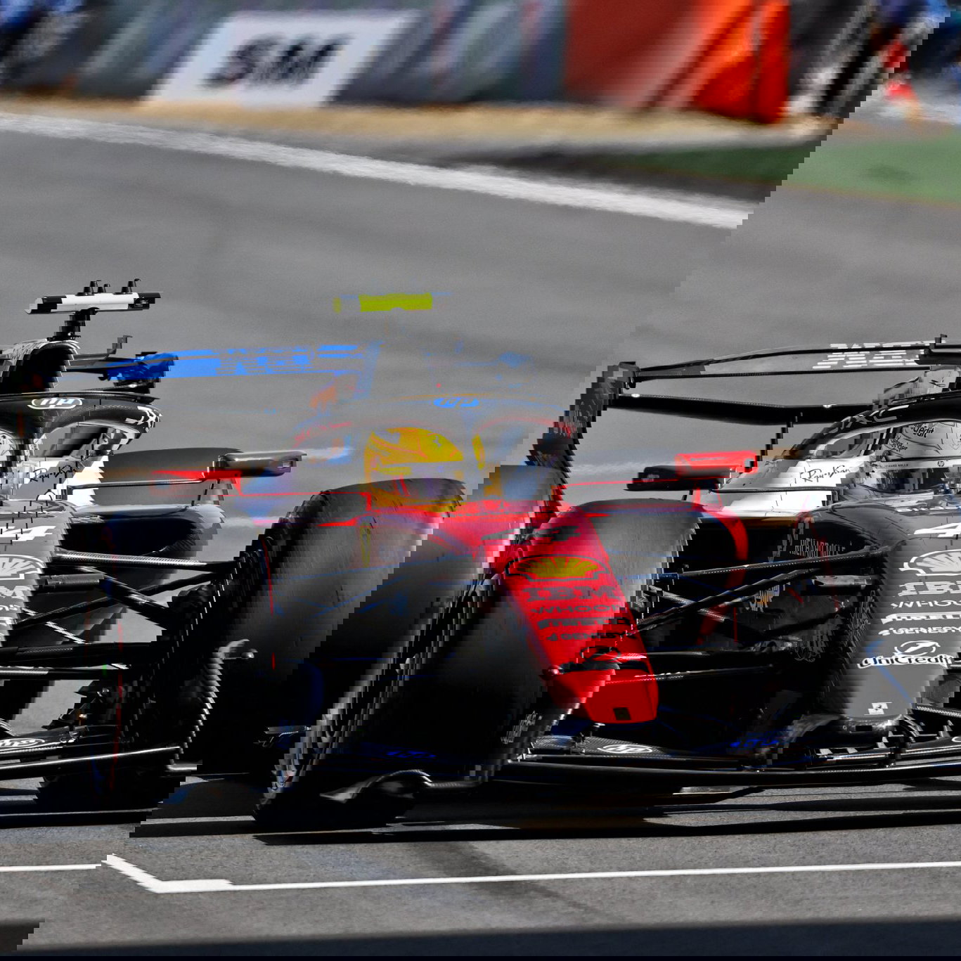 Ferrari ran the innovative rear wing in practice 