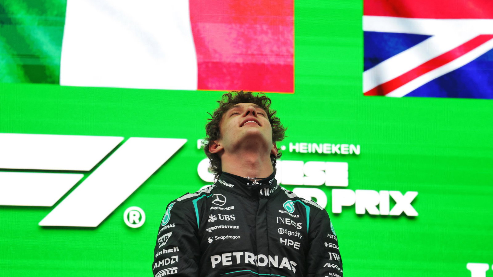 Antonelli became the first Italian since Fisichella in 2006 to win a Grand Prix