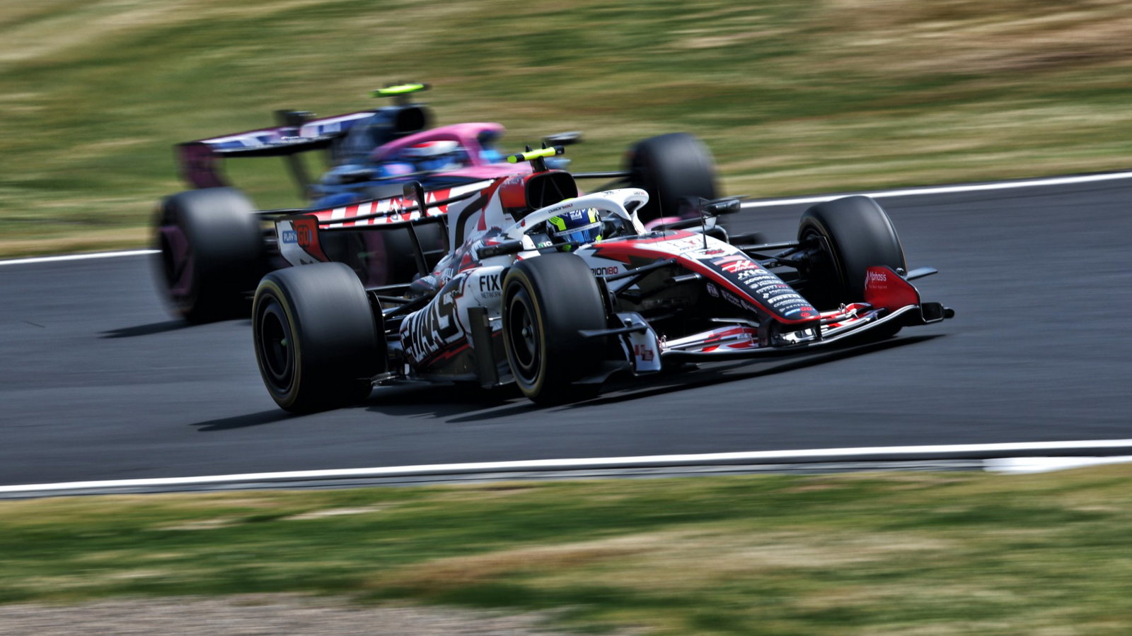 Bearman escaped serious injury in the huge smash 