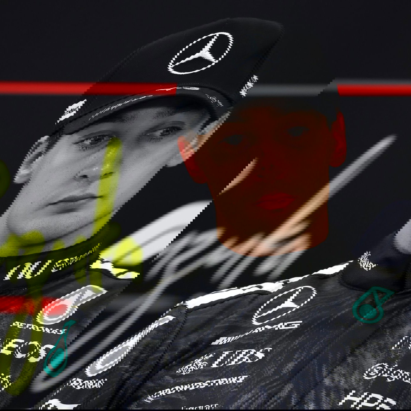 Russell had to settle with second on the grid at Suzuka