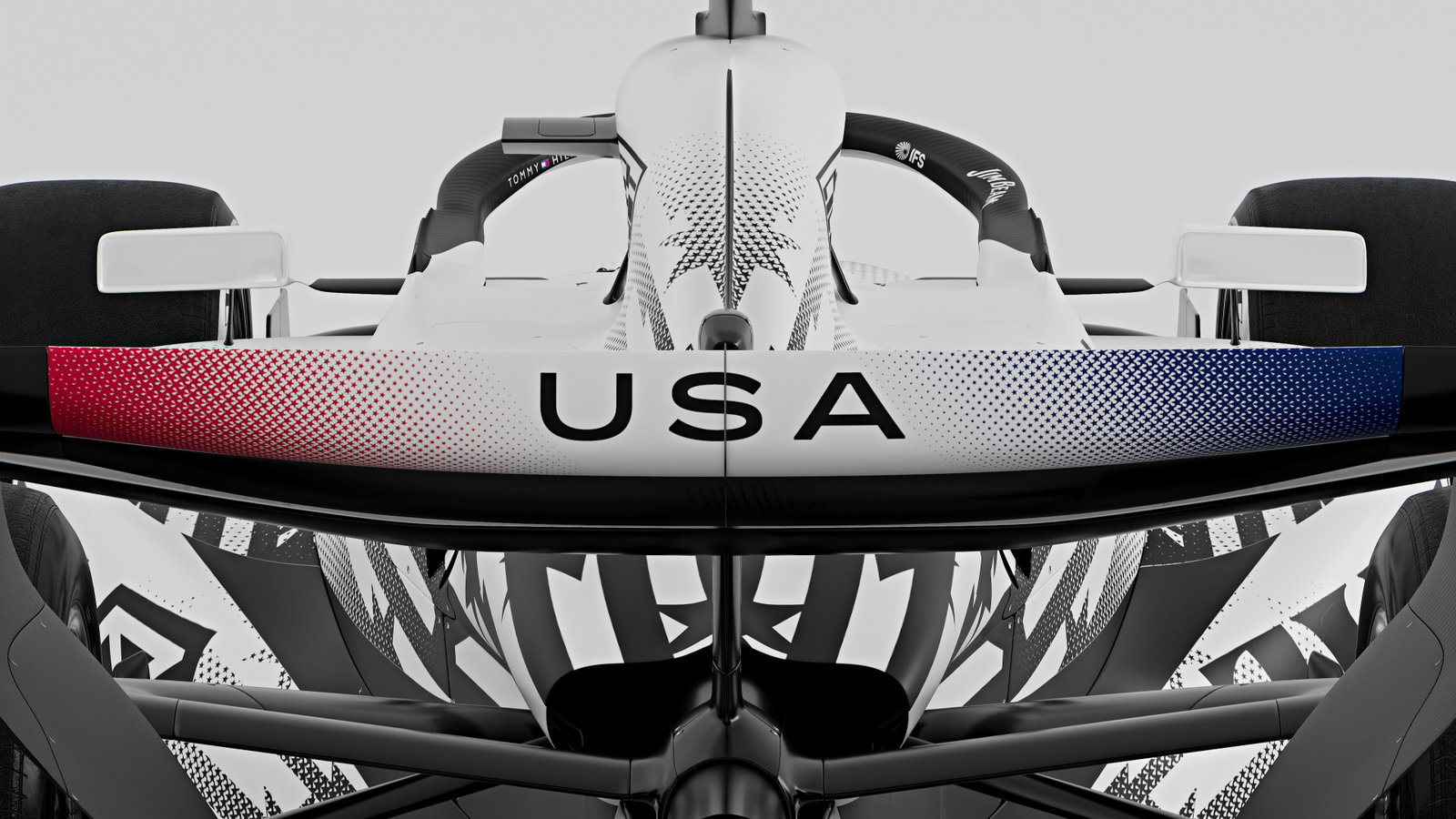 Rear wing of the Cadillac 
