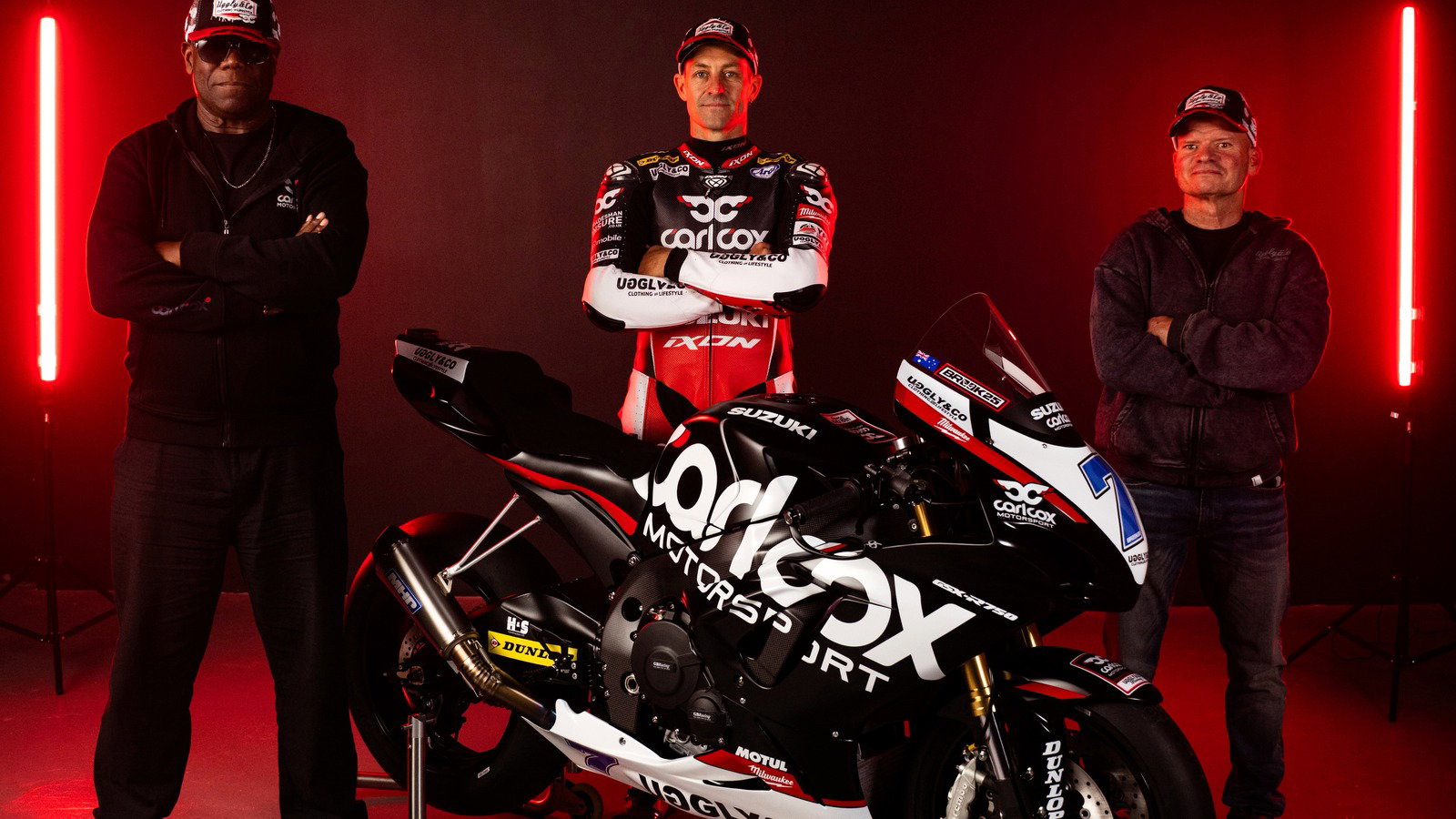 Carl Cox, Josh Brookes, Al Morris.