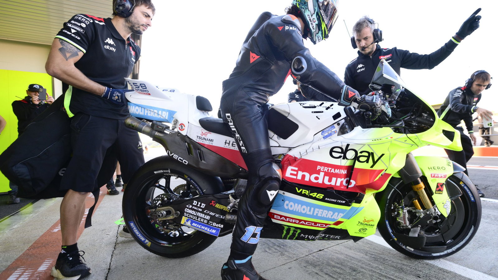 Celestino Vietti, VR46 Ducati, 2025 Valencia test