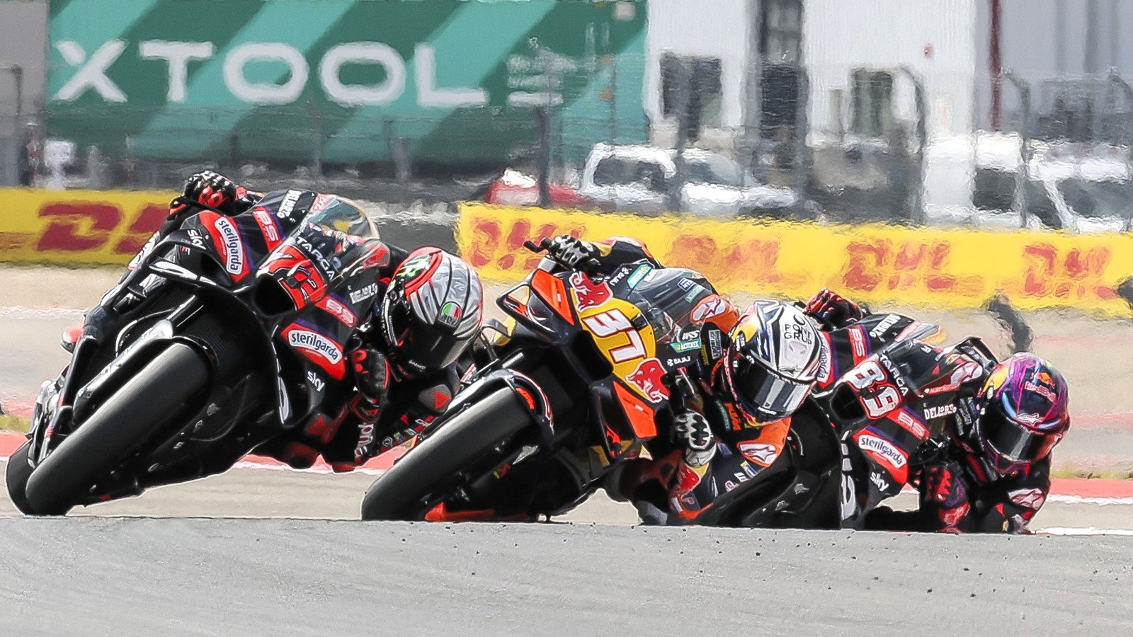 Bezzecchi, Acosta, Martin, 2026 US MotoGP.