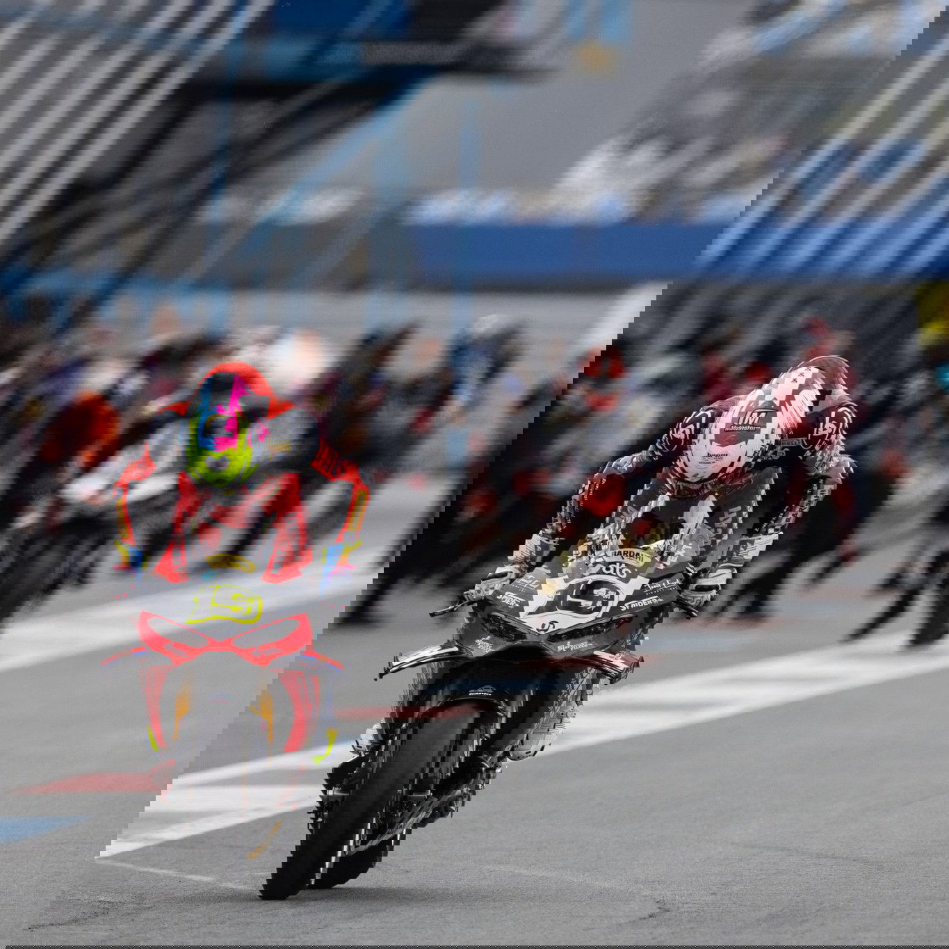 Alvaro Bautista, 2026 Dutch WorldSBK, pit lane exit. Credit: Gold and Goose.