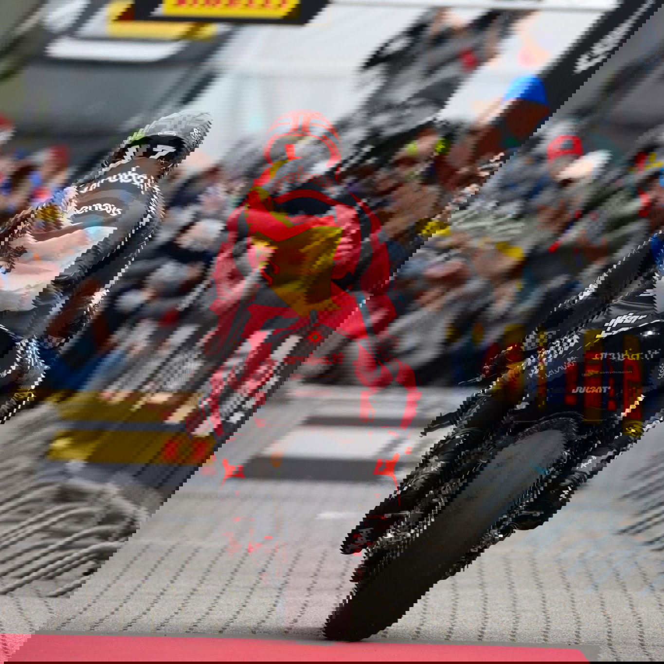 Iker Lecuona, 2026 Dutch WorldSBK, parc ferme. Credit: Gold and Goose.