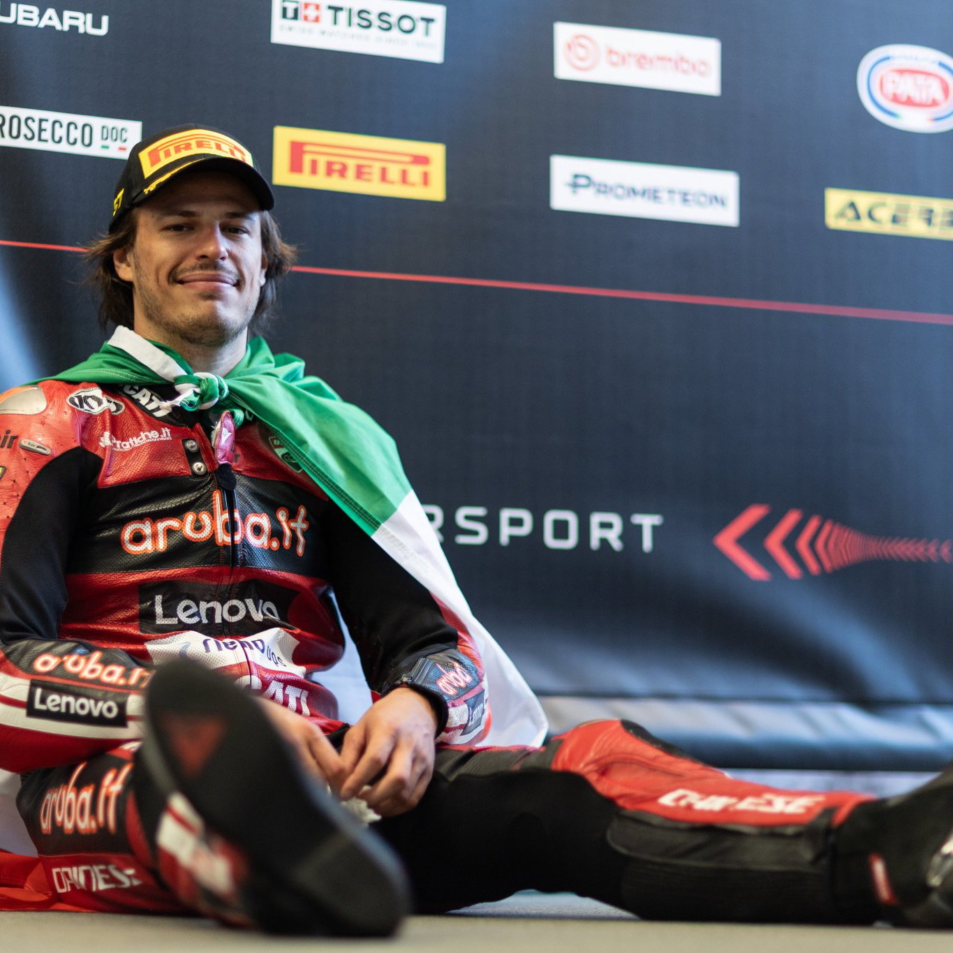 Nicolo Bulega, 2026 Dutch WorldSBK, post-race. Credit: Gold and Goose.