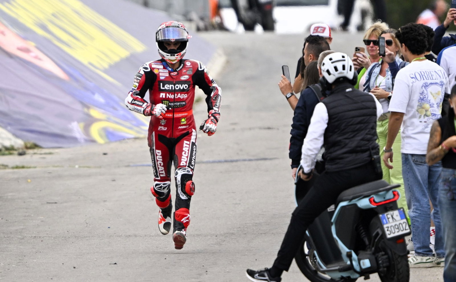 Pecco Bagnaia, Friday practice crash, 2026 Spanish MotoGP.