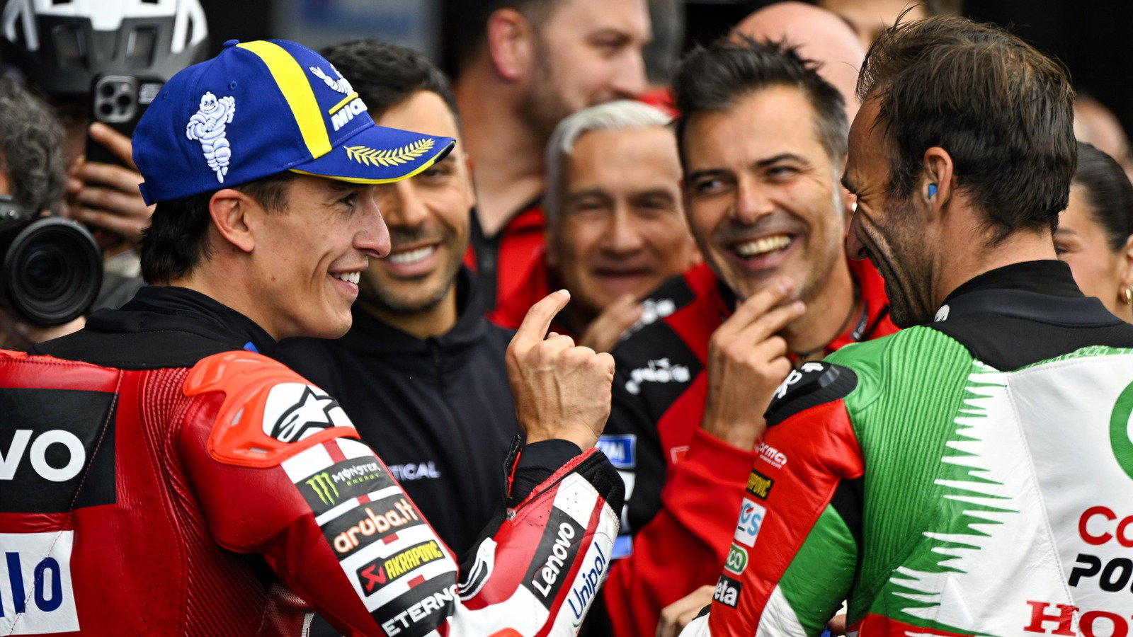 Marc Marquez, Johann Zarco, 2026 Spanish MotoGP qualifying.