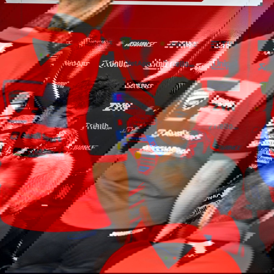 Marc Marquez after crashing out of 2026 Spanish MotoGP.