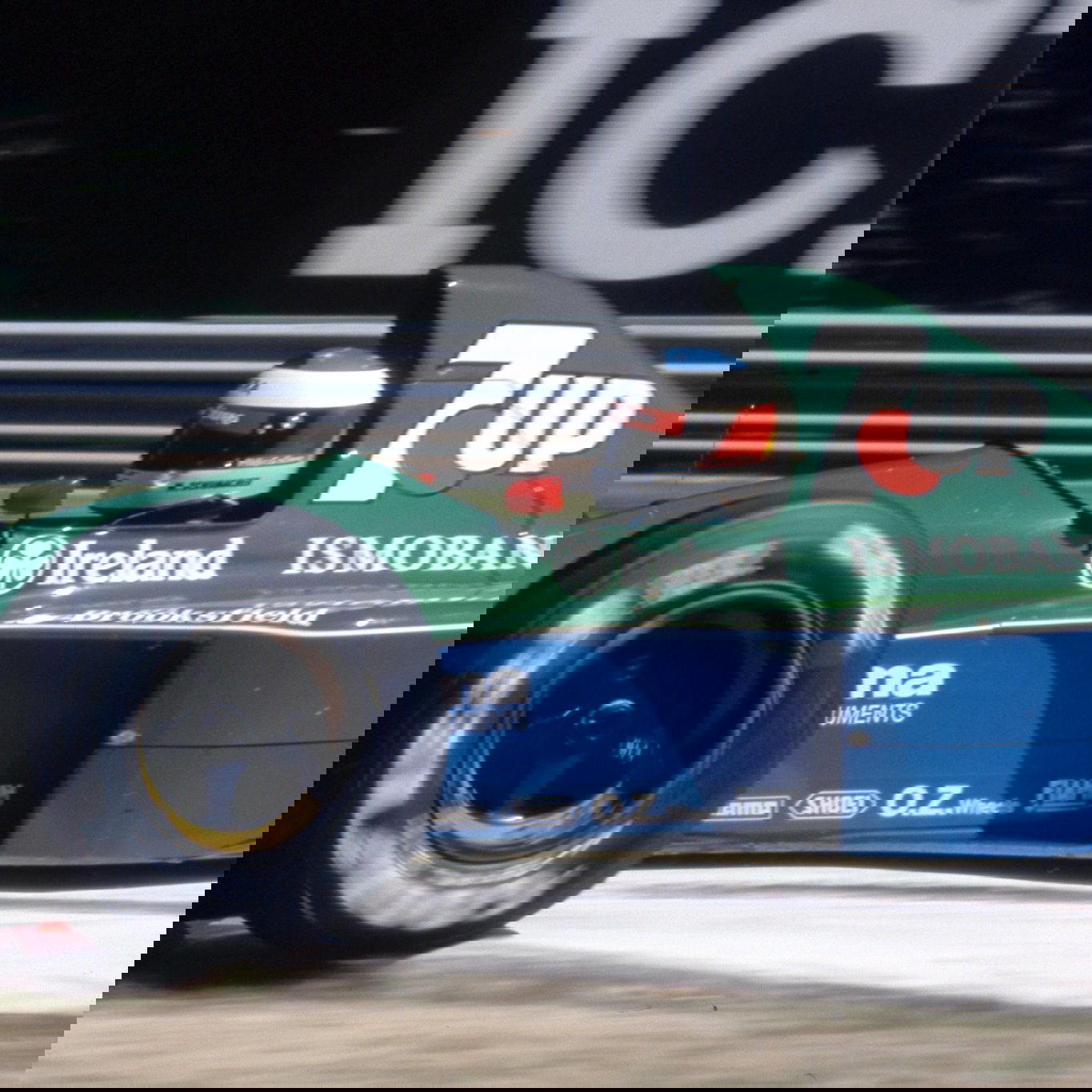 Michael Schumacher in the Jordan 191 at Spa Francorchamps