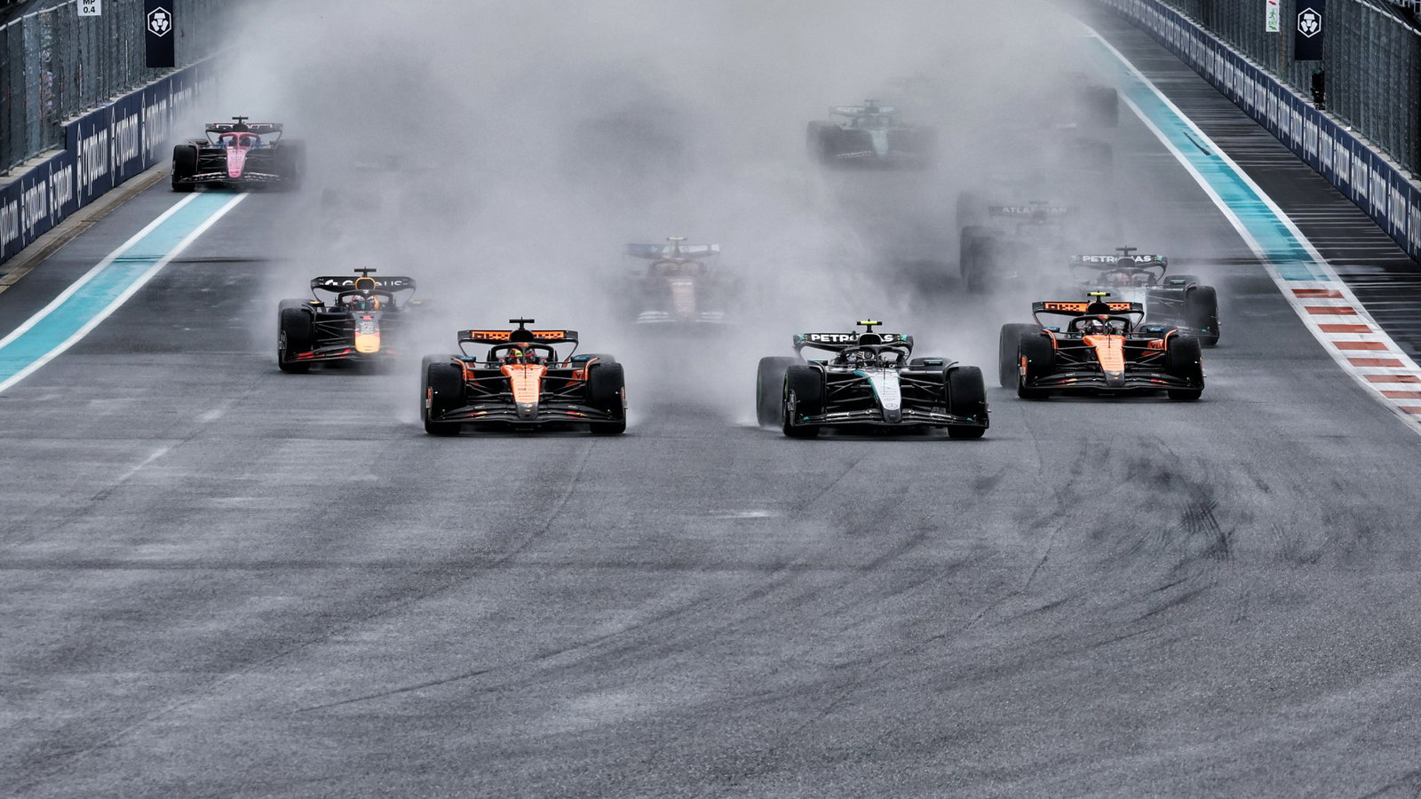 Thunderstorms and rain are forecast to hit Miami on race day 