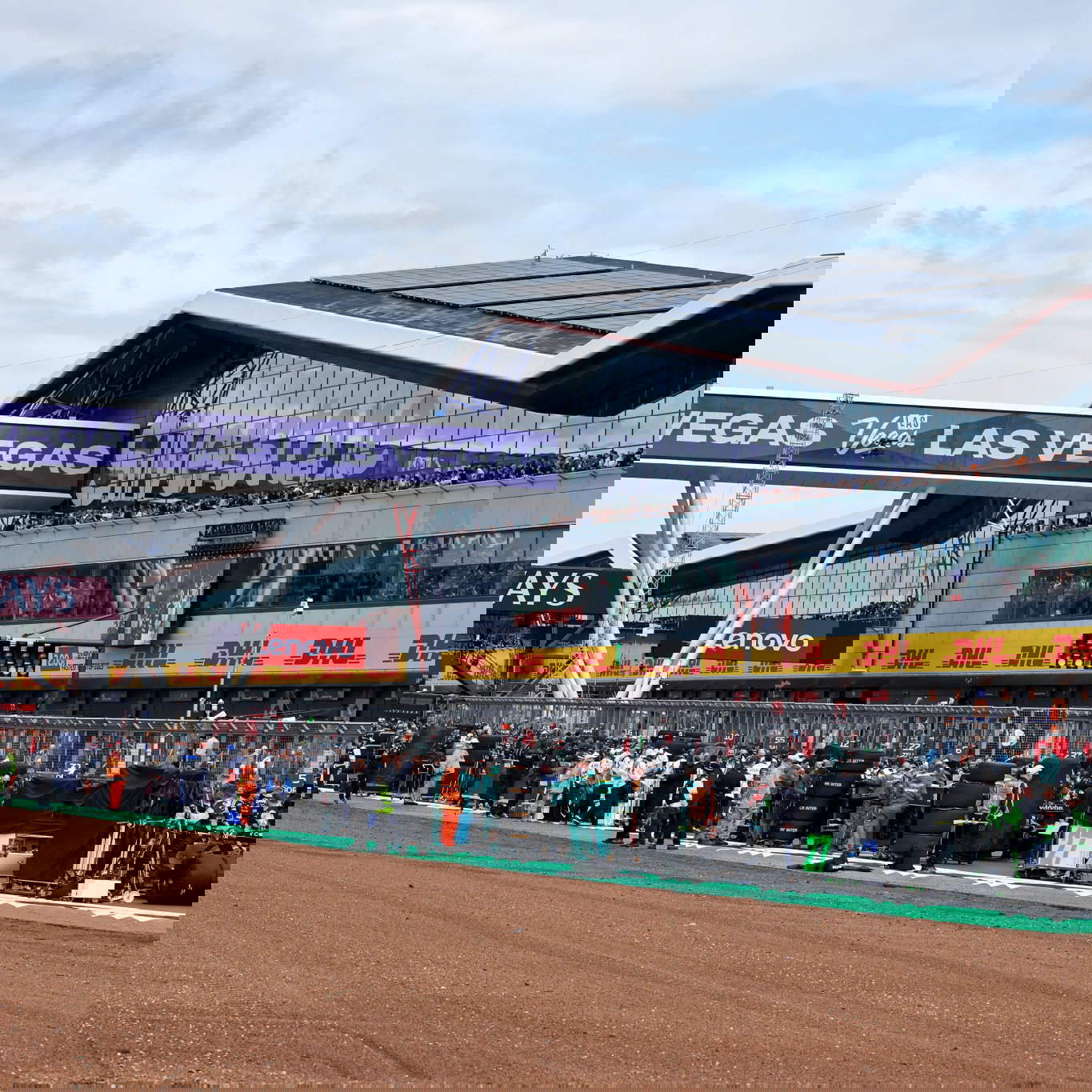 On the grid at Silverstone