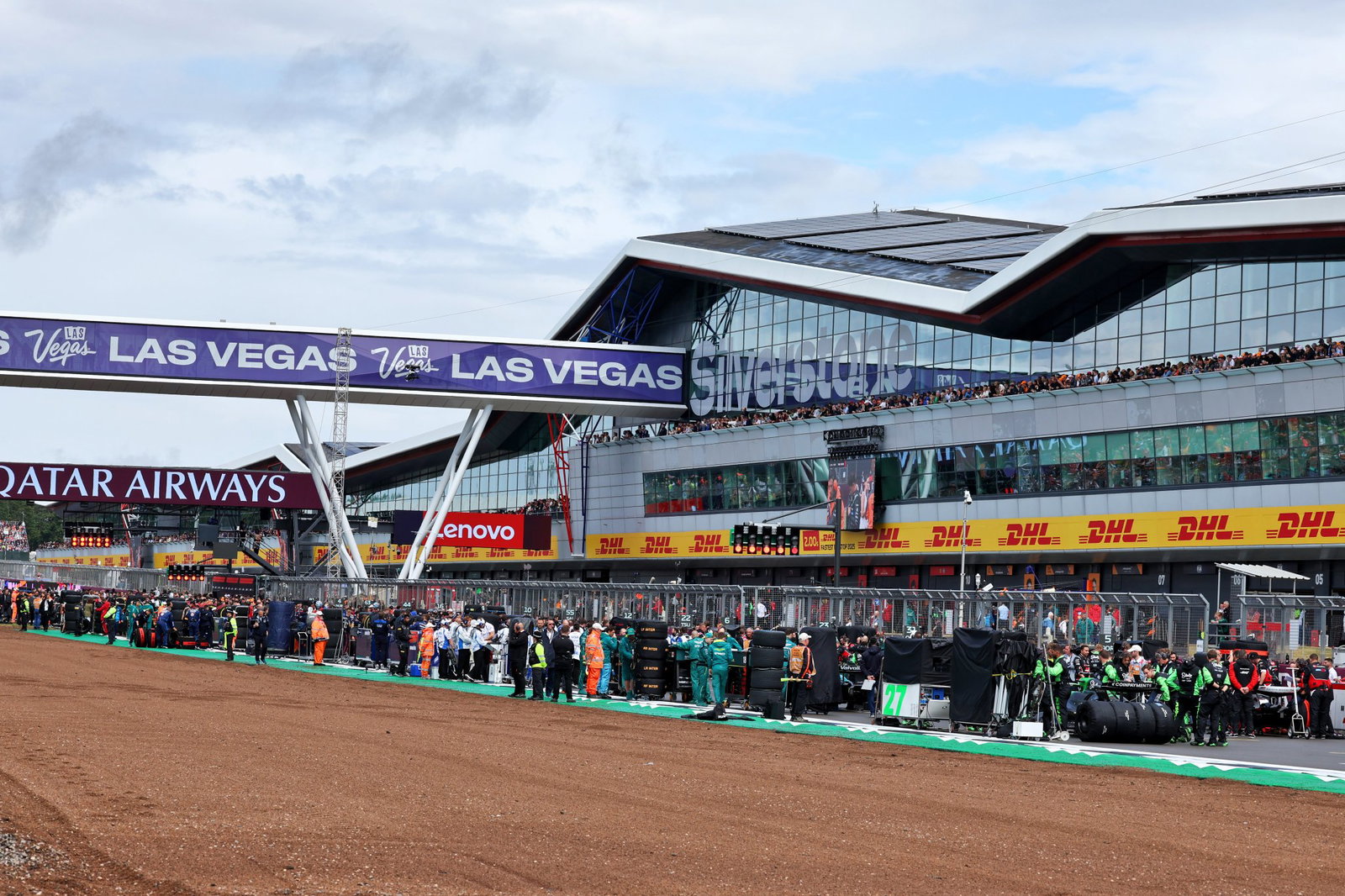 On the grid at Silverstone
