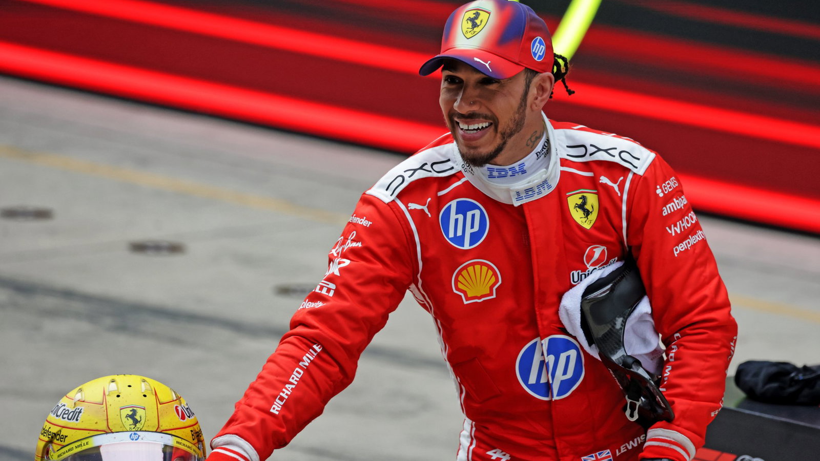 Hamilton ended his long wait for a first Ferrari podium in China