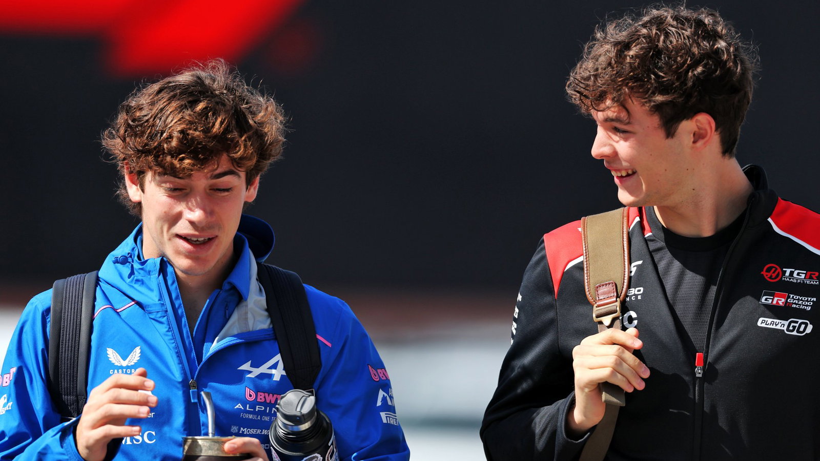 All smiles before Franco Colapinto and Ollie Bearman tangled in Japan