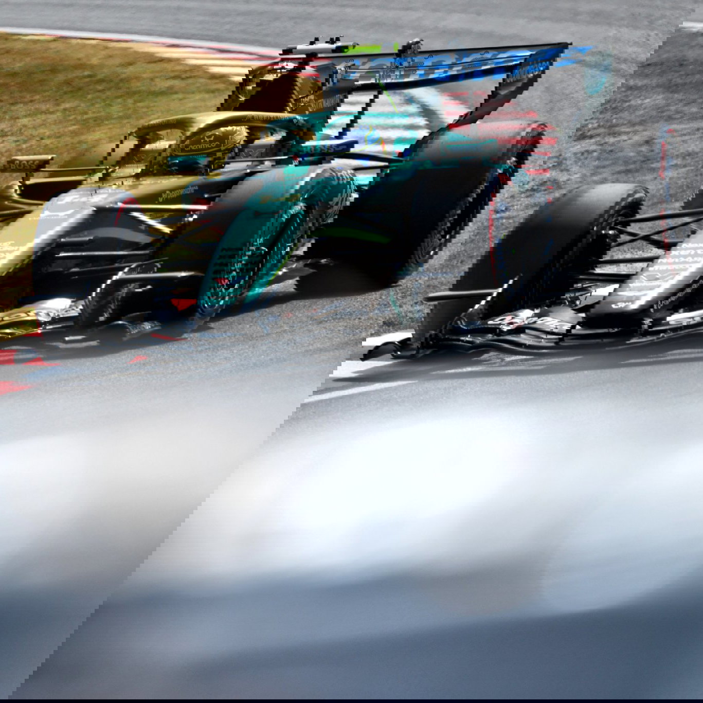 Alonso in the Aston Martin AMR26