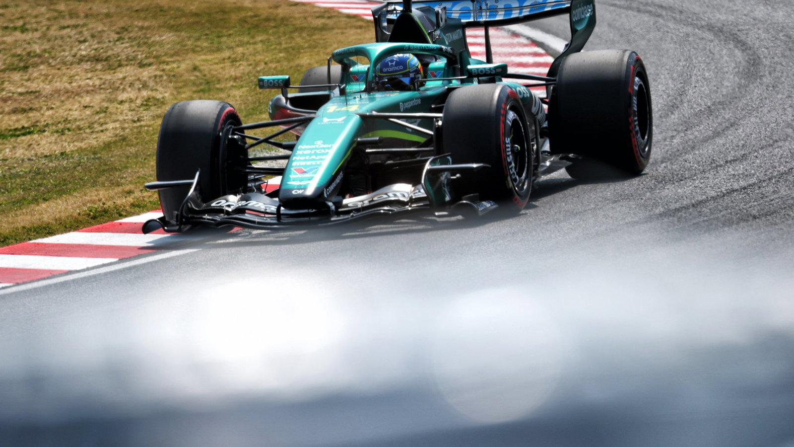 Alonso in the Aston Martin AMR26