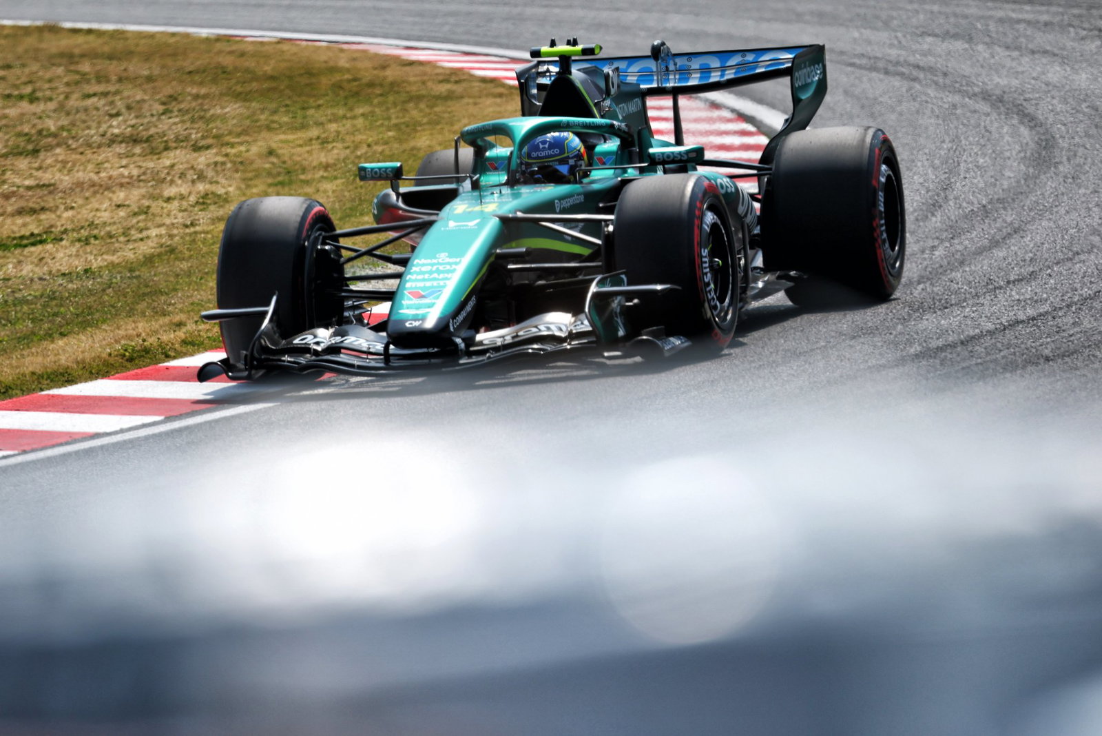 Alonso in the Aston Martin AMR26