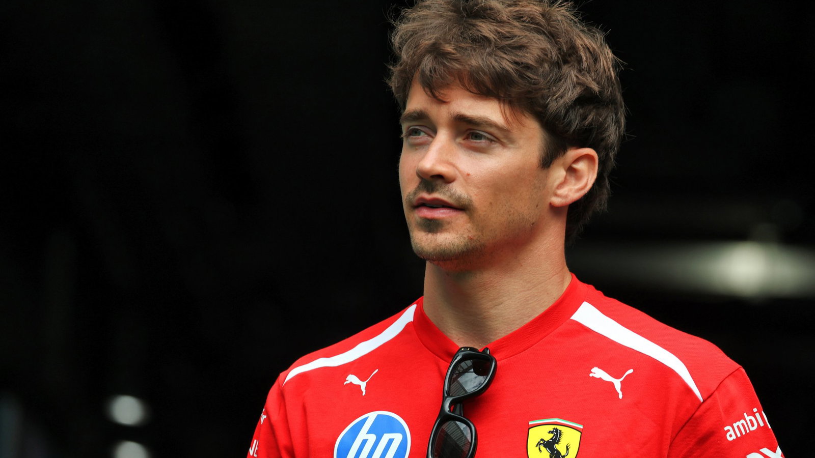 Leclerc in the Miami GP paddock