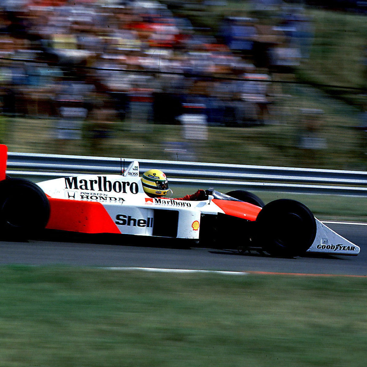 Senna in the McLaren MP4/4