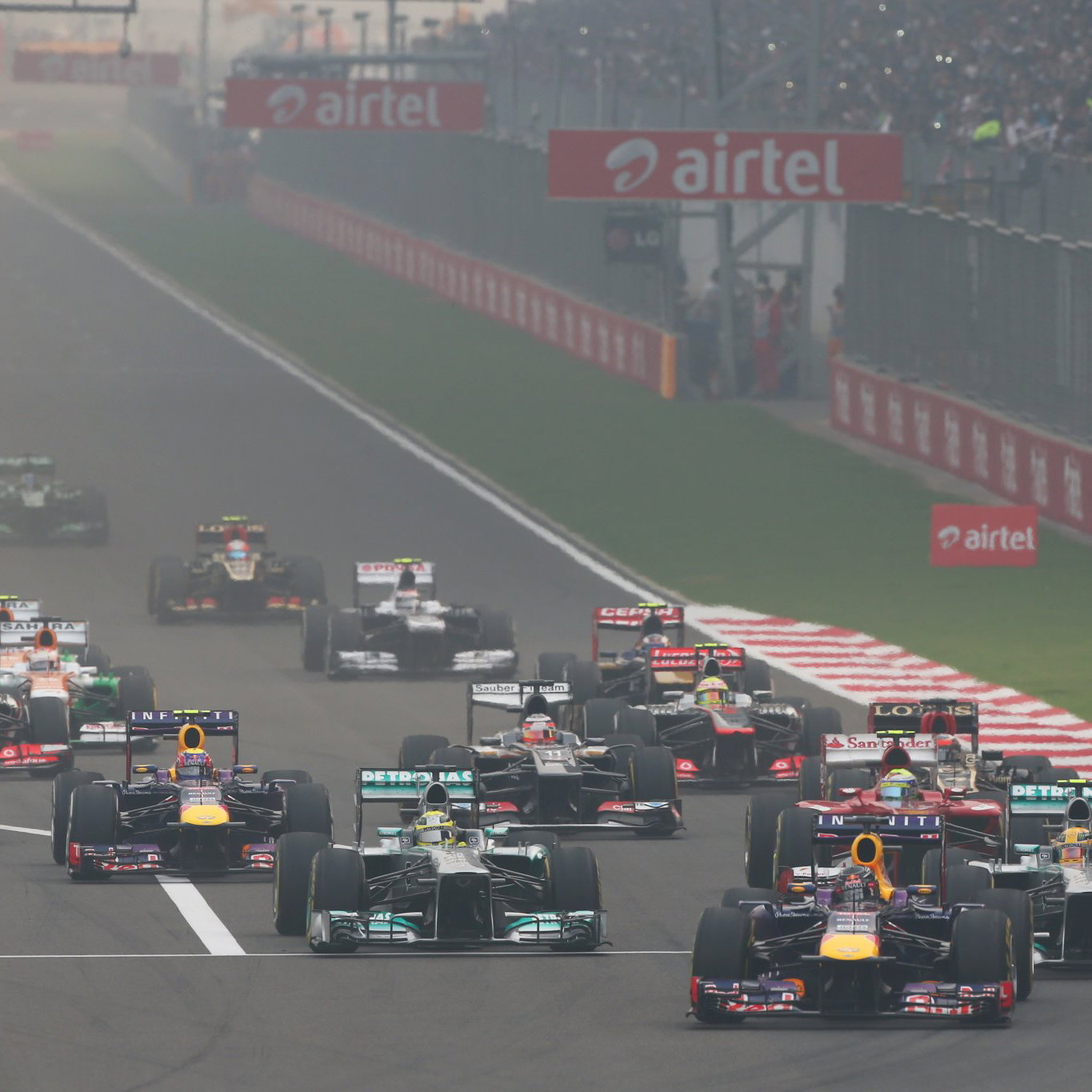 The 2013 Indian Grand Prix begins. 