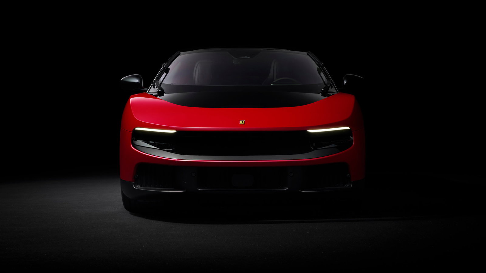 The Luce was presented in Ferrari's classic red, blue and yellow