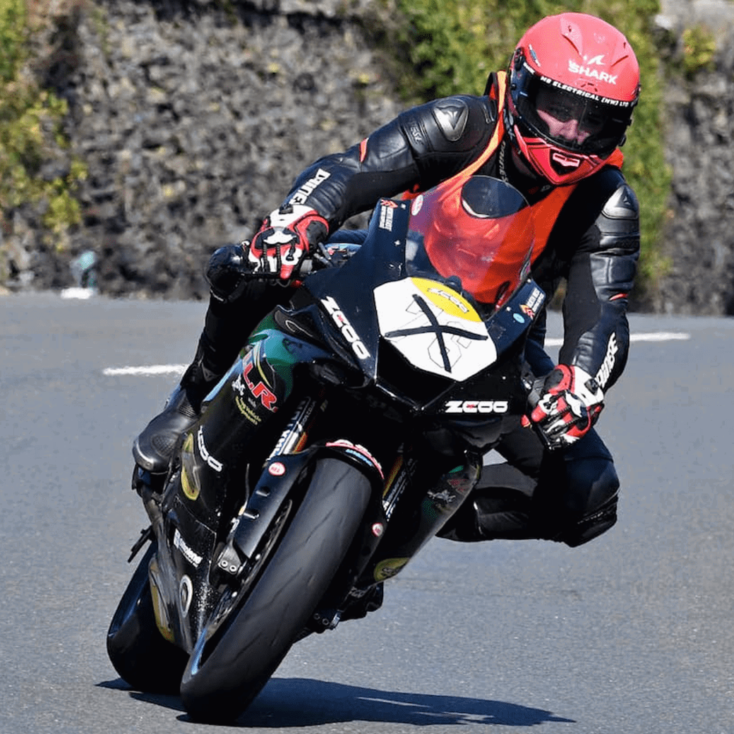 Franco Bourne, 2025 Isle of Man TT Pilot Lap initiative. Credit: Isle of Man TT.