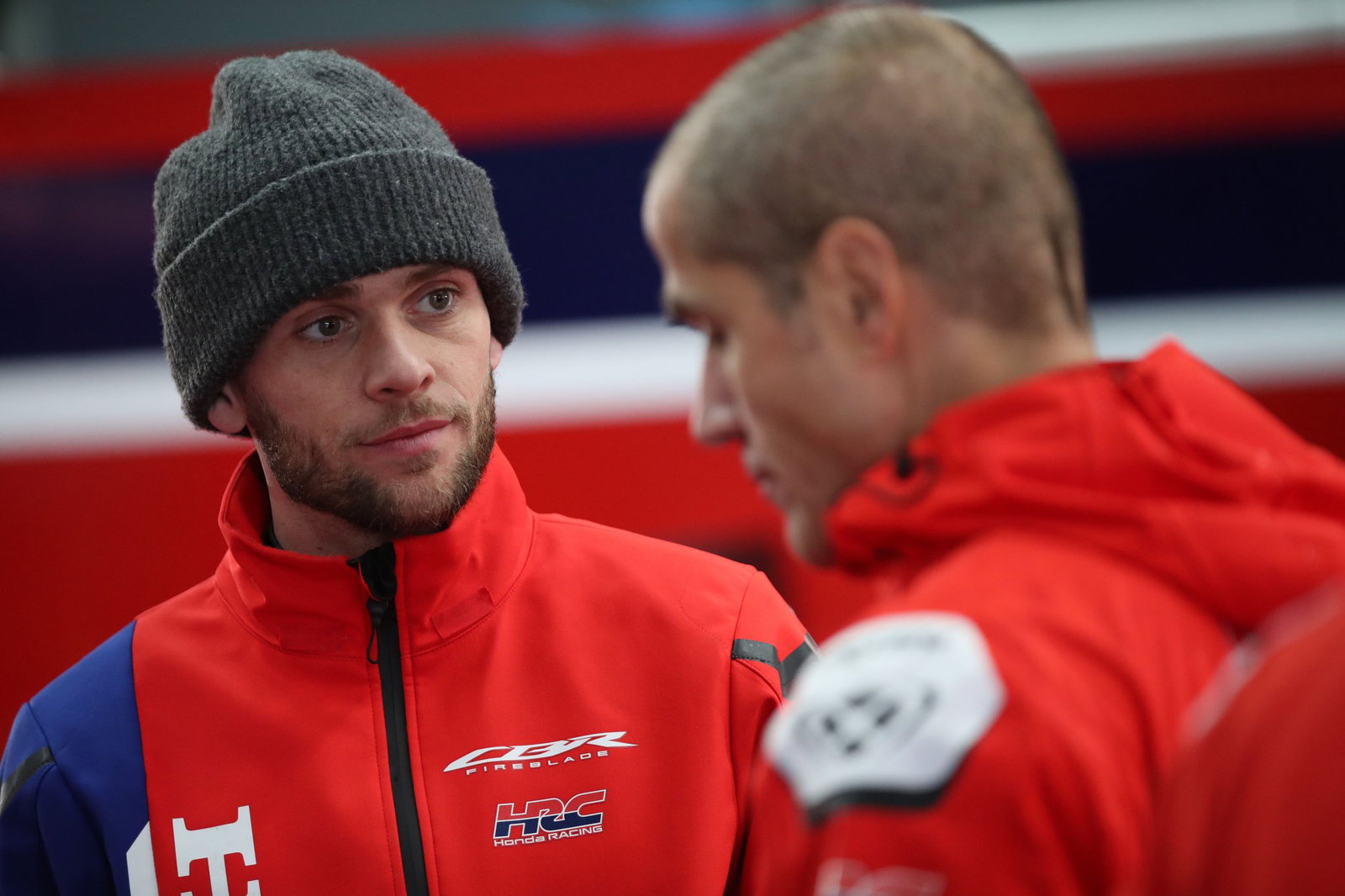 Jake Dixon with Tom Jojic, January 2026 Jerez WorldSBK Test. Credit: Gold and Goose.