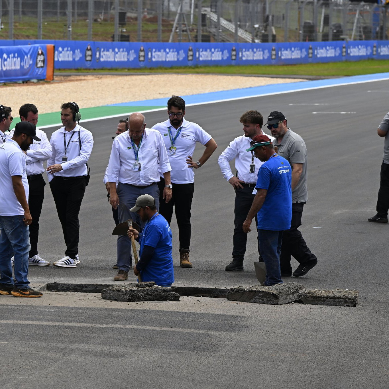 Brazil MotoGP track damage