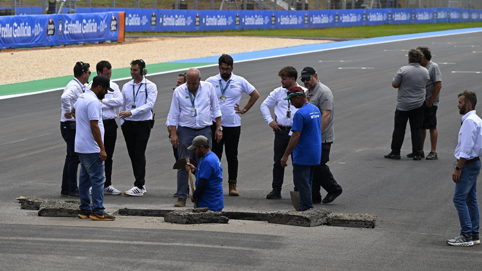 Brazil MotoGP track damage