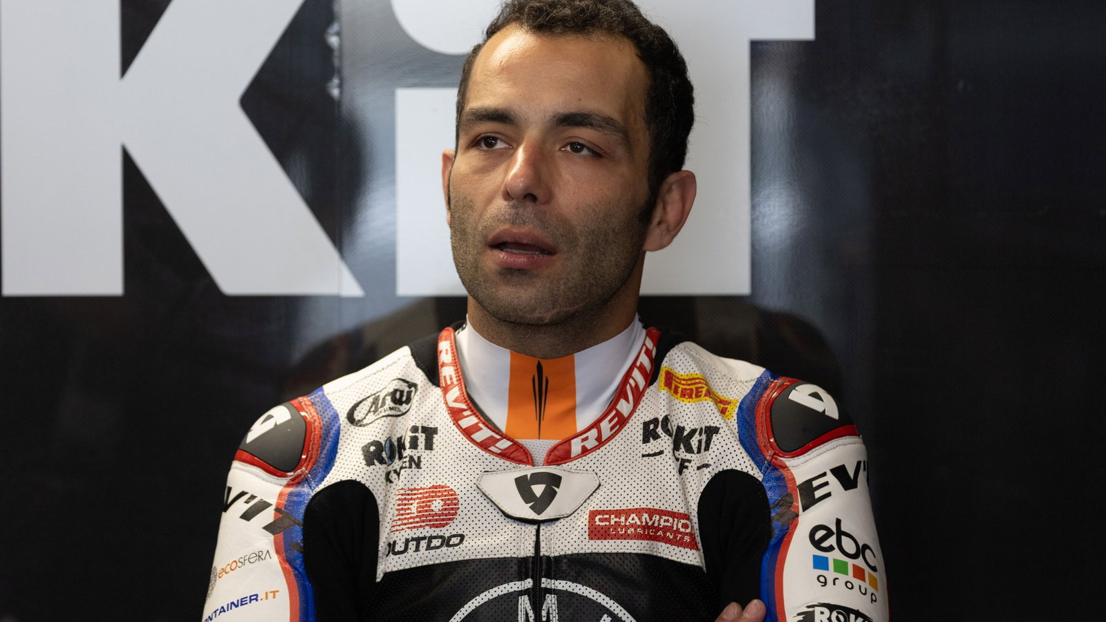 Danilo Petrucci, 2026 Dutch WorldSBK, pit box. Credit: Gold and Goose.