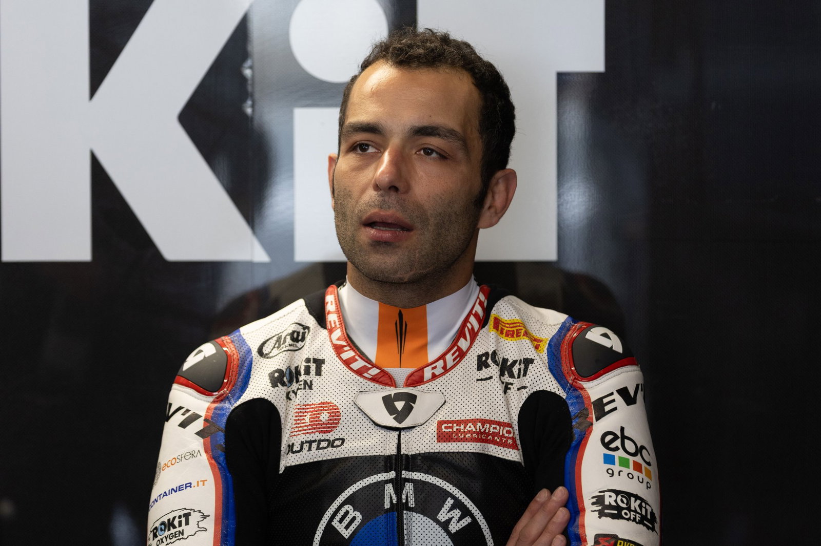 Danilo Petrucci, 2026 Dutch WorldSBK, pit box. Credit: Gold and Goose.