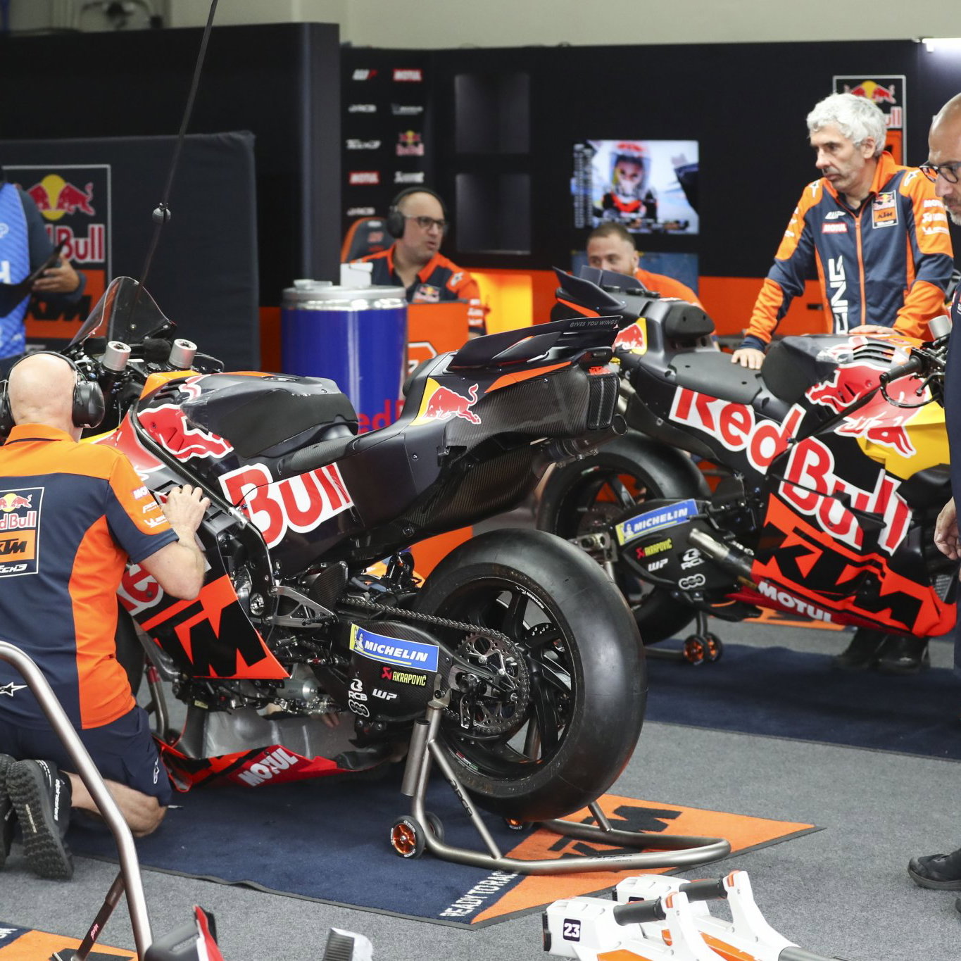 Tech3 KTM garage, 2026 Spanish MotoGP
