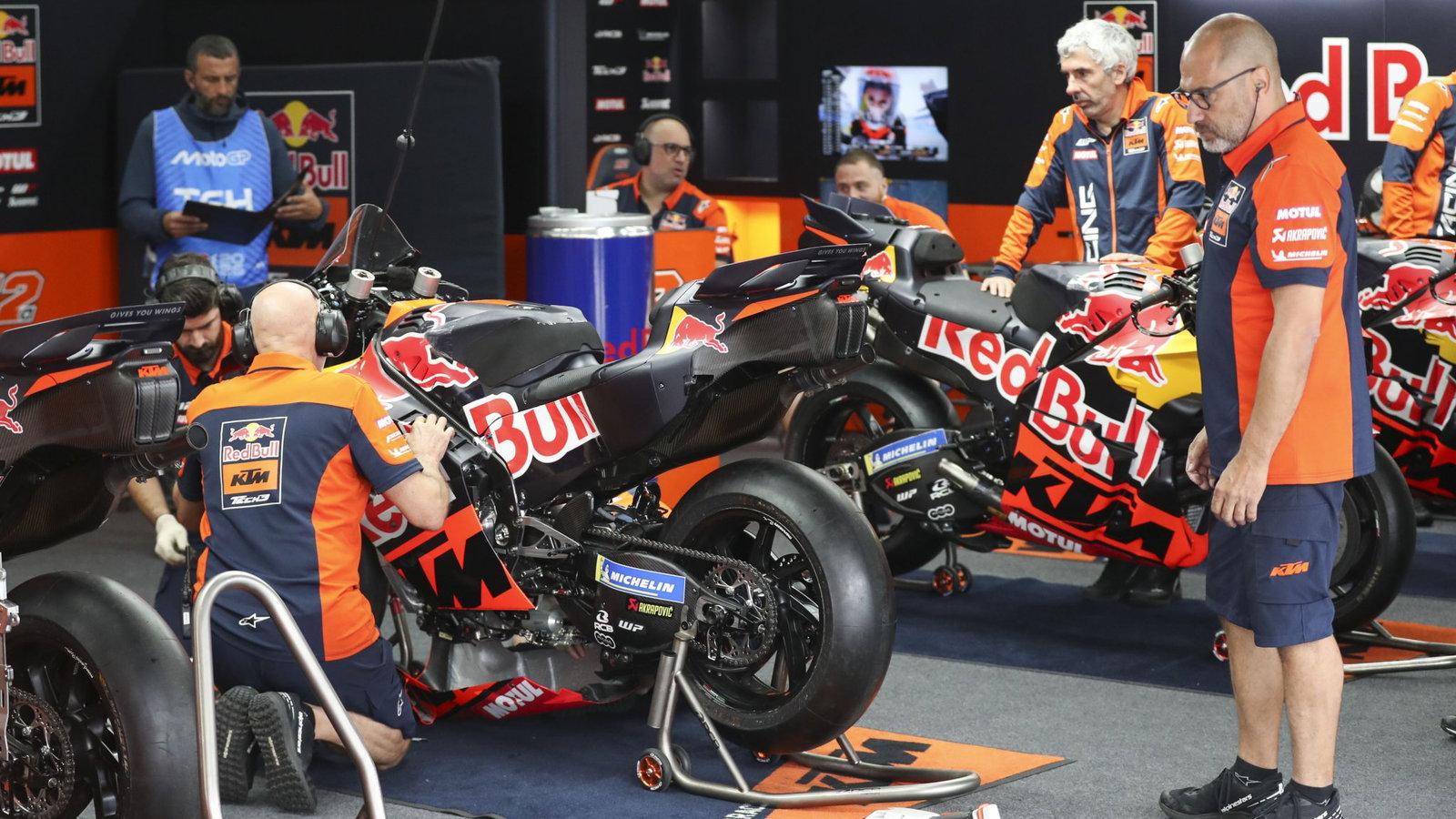 Tech3 KTM garage, 2026 Spanish MotoGP