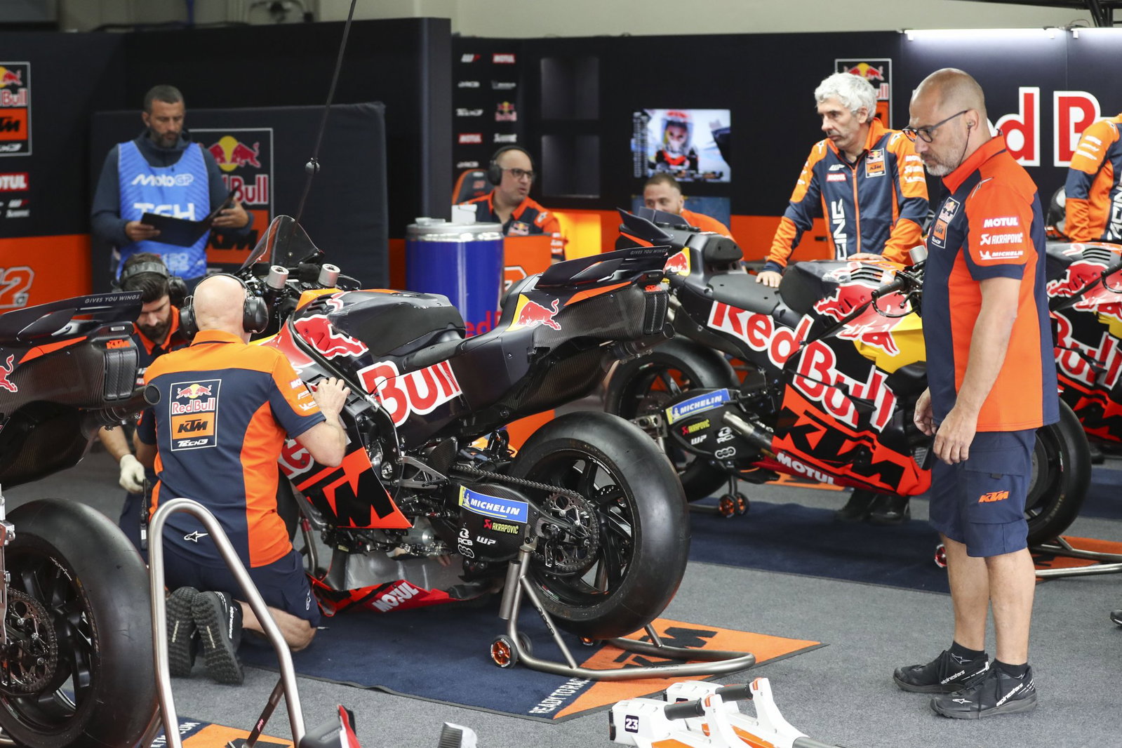 Tech3 KTM garage, 2026 Spanish MotoGP