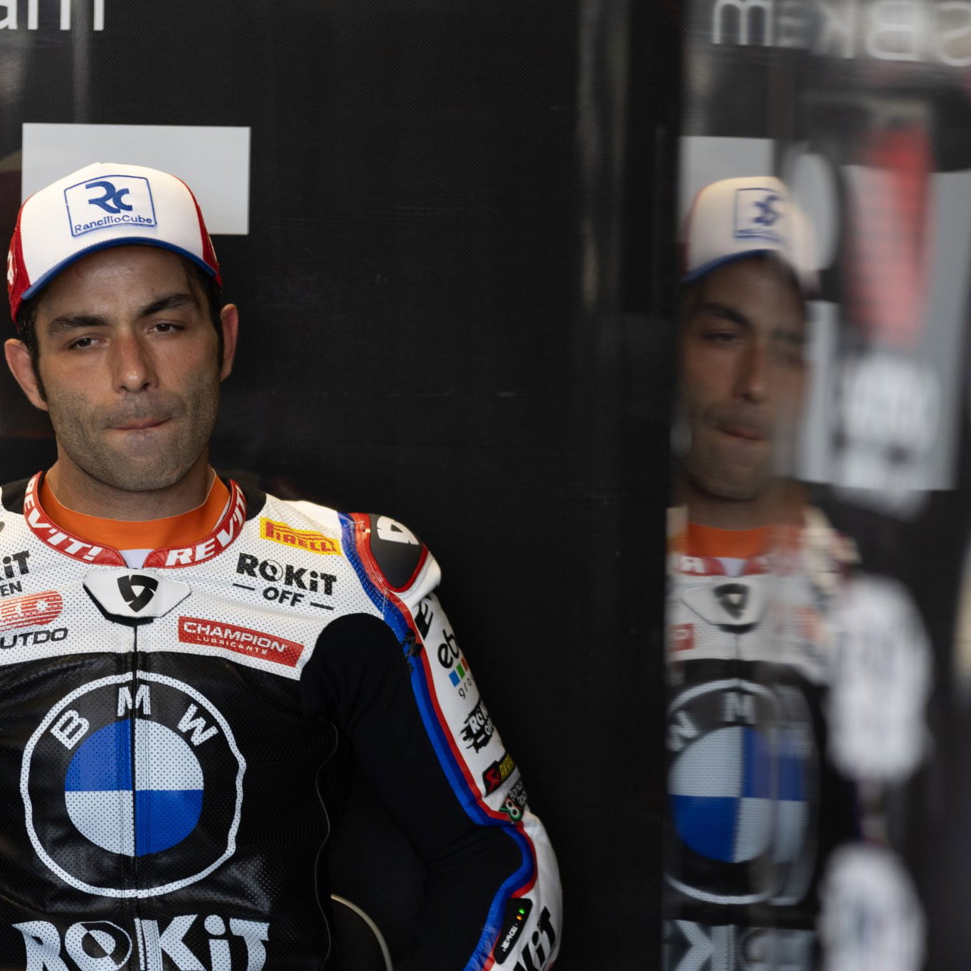 Danilo Petrucci, 2026 Hungarian WorldSBK, pit box. Credit: Gold and Goose.