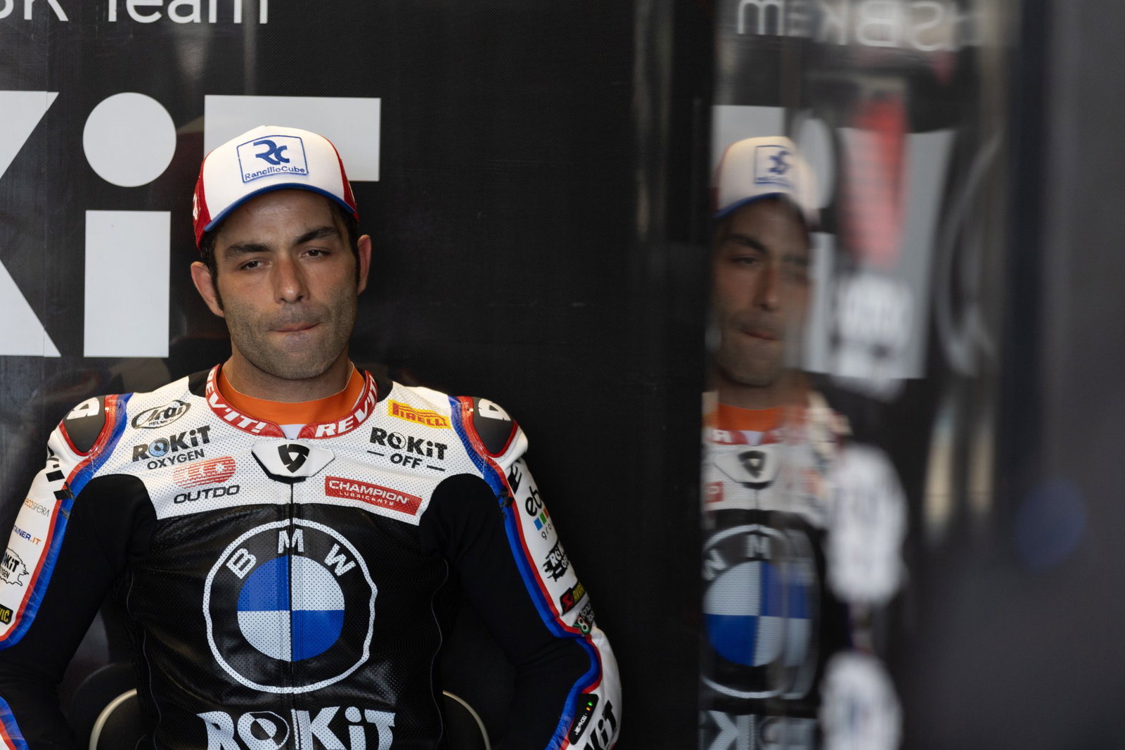 Danilo Petrucci, 2026 Hungarian WorldSBK, pit box. Credit: Gold and Goose.