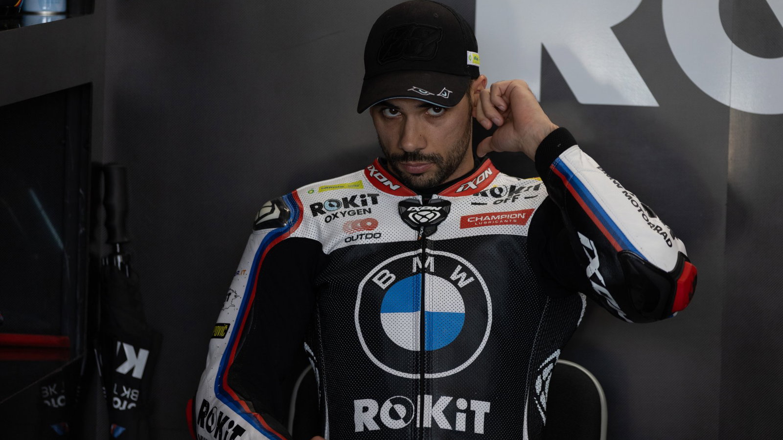 Miguel Oliveira, 2026 Hungarian WorldSBK, pit box. Credit: Gold and Goose.