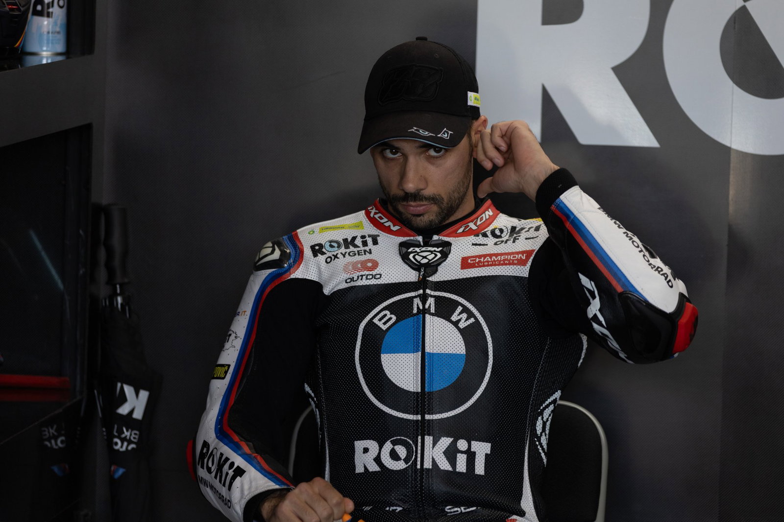 Miguel Oliveira, 2026 Hungarian WorldSBK, pit box. Credit: Gold and Goose.