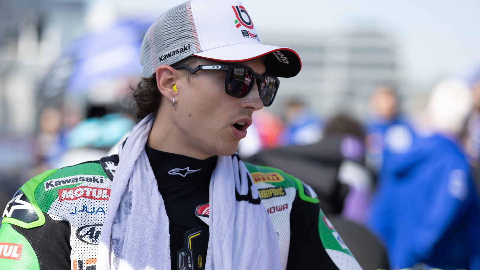 Axel Bassani, 2026 Czech WorldSBK, grid. Credit: Gold and Goose.