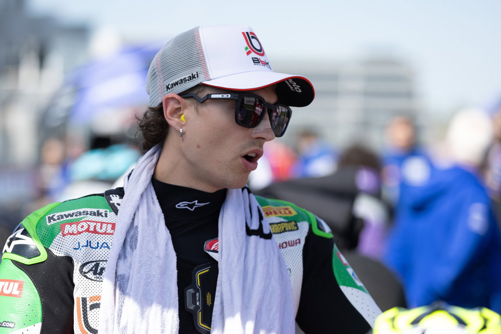 Axel Bassani, 2026 Czech WorldSBK, grid. Credit: Gold and Goose.