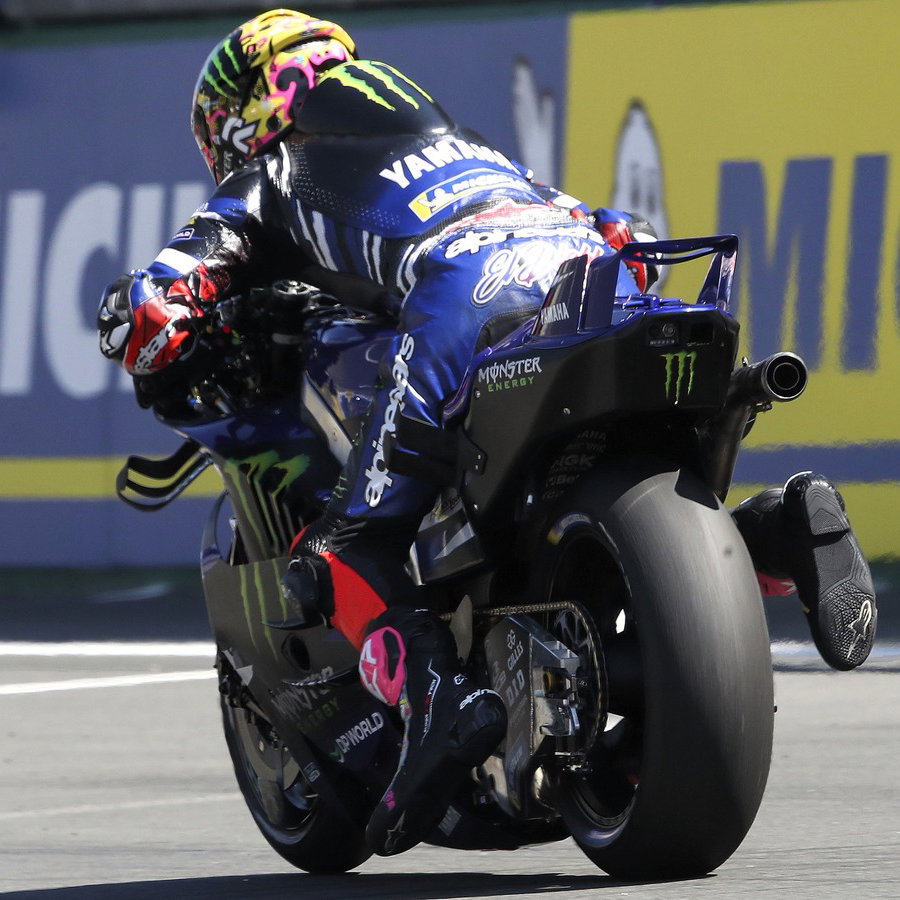 Fabio Quartararo, practice start, 2026 French MotoGP.