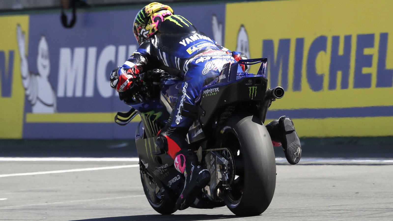 Fabio Quartararo, practice start, 2026 French MotoGP.