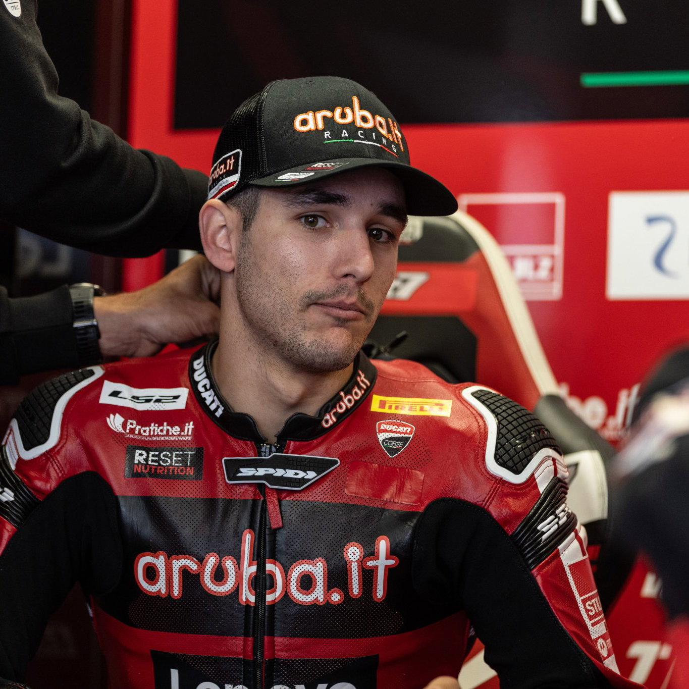 Iker Lecuona, 2026 Czech WorldSBK, pit box. Credit: Gold and Goose.
