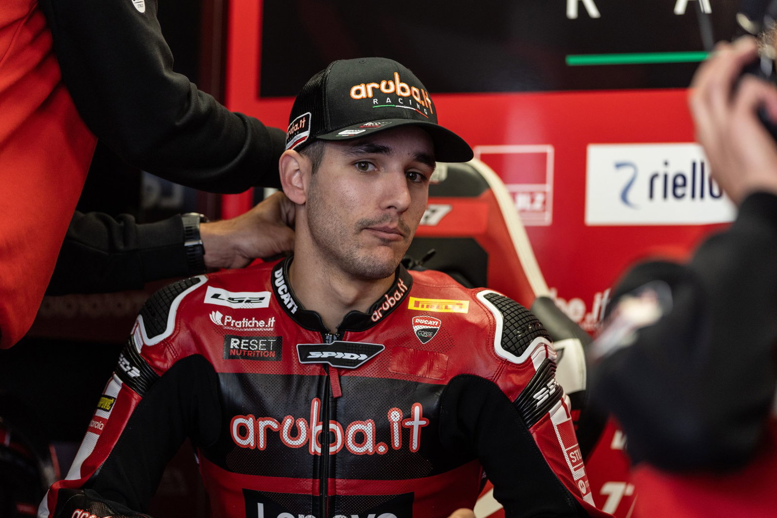Iker Lecuona, 2026 Czech WorldSBK, pit box. Credit: Gold and Goose.