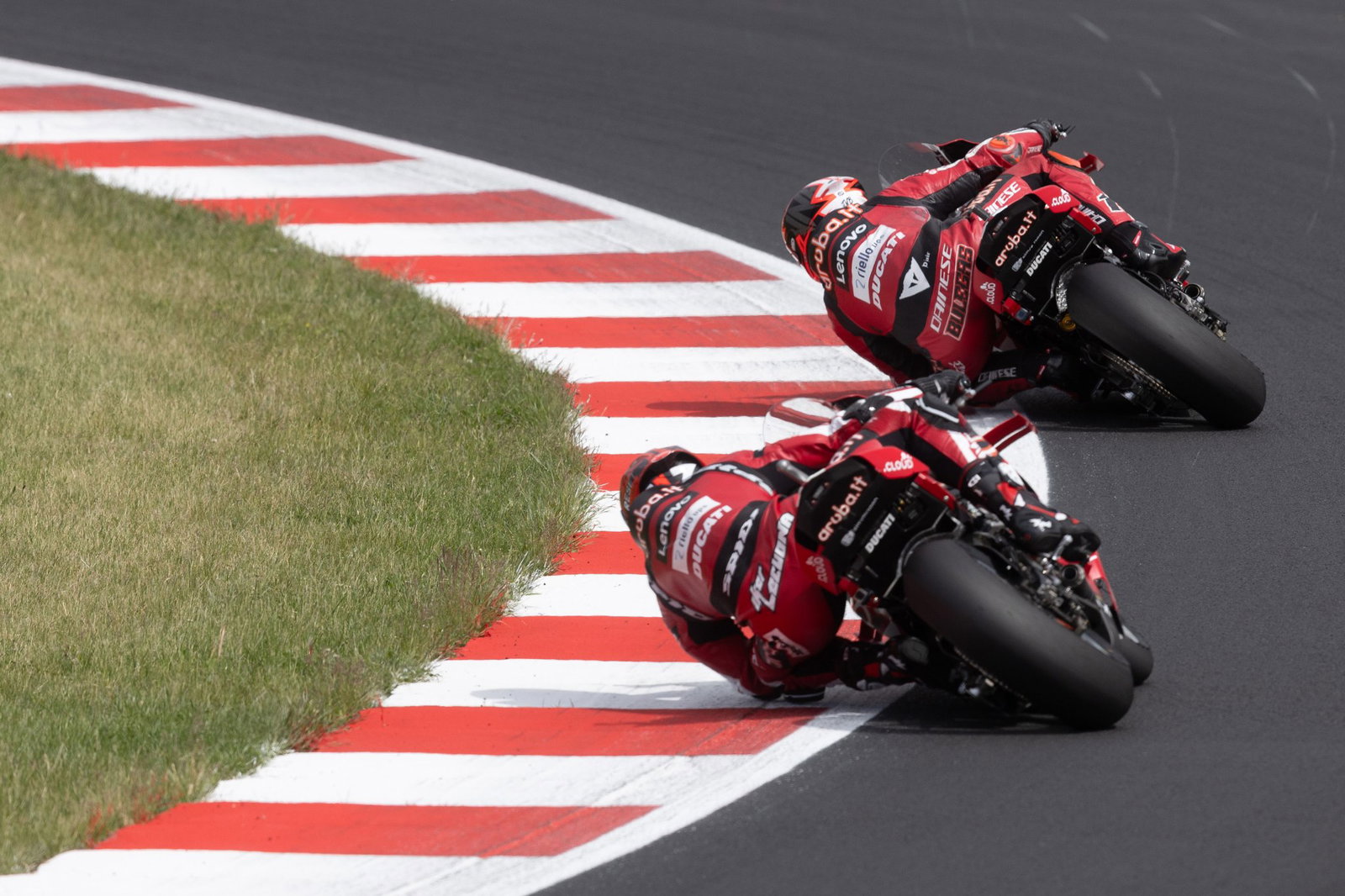 Iker Lecuona chasing Nicolo Bulega, Czech WorldSBK 2026.