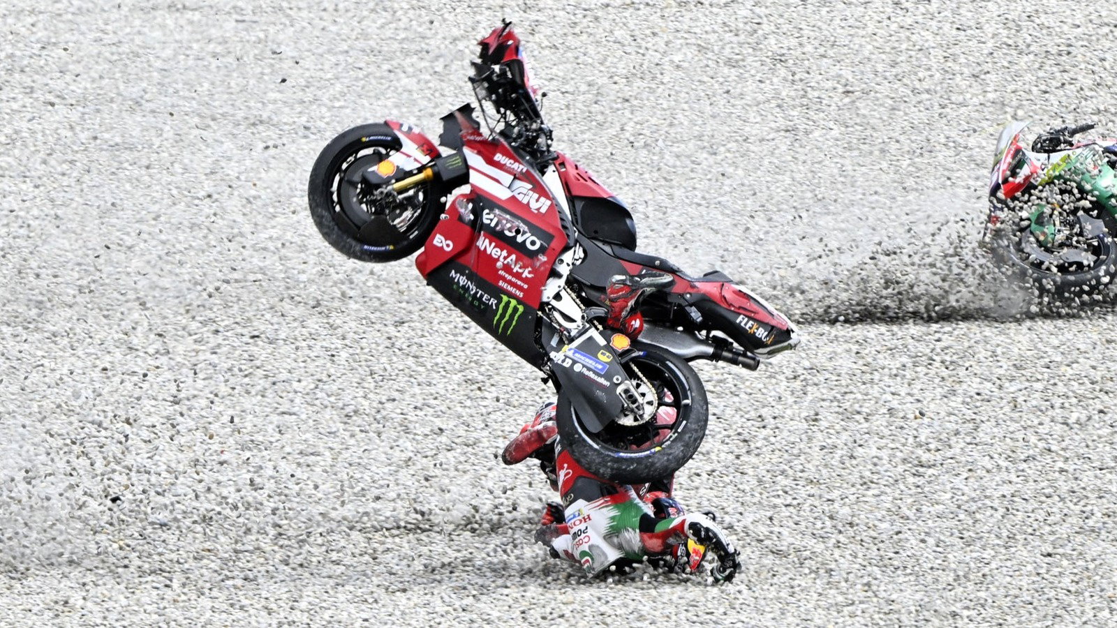 Johann Zarco, Pecco Bagnaia, 2026 Catalan MotoGP accident.