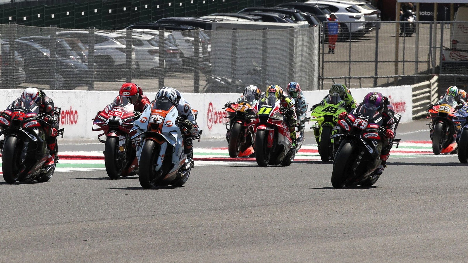 Start, 2026 Italian MotoGP Sprint.